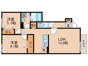 アクシスHの物件間取画像